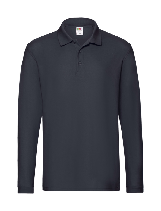 Premium Long Sleeve galléros póló - sötét kék<br><small>AN-AP722863-06A_S</small>