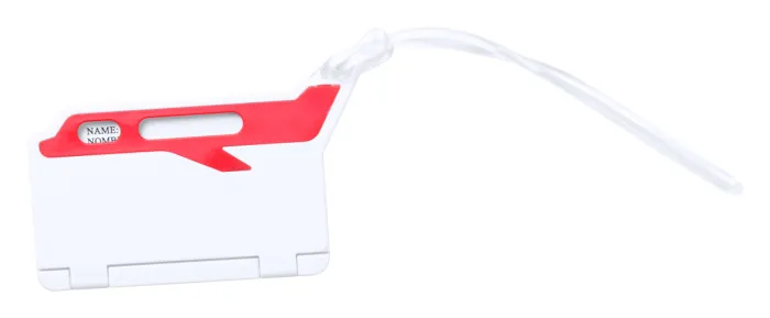 Mufix bőröndcímke - fehér, piros<br><small>AN-AP781222-05</small>