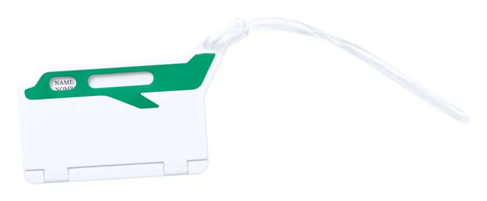 Mufix bőröndcímke - fehér, zöld<br><small>AN-AP781222-07</small>