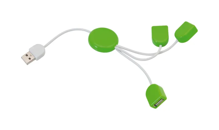 POD USB elosztó - lime zöld, fehér<br><small>AN-AP791402-07</small>