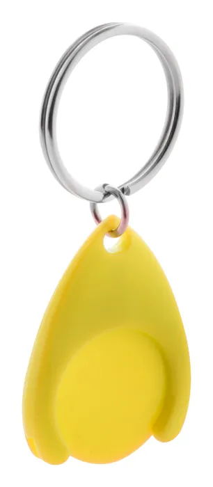 Nelly kulcstartós bevásárlókocsi érme - sárga<br><small>AN-AP800375-02</small>