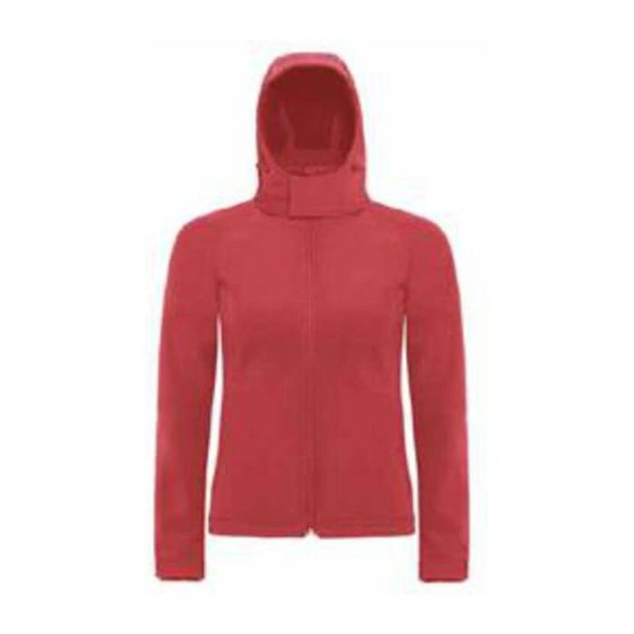 HOODED SOFTSHELL WOMEN - Red<br><small>EA-BS610507</small>