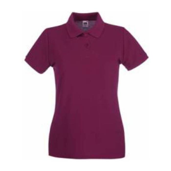 LADY FIT PREMIUM POLO - Burgundy<br><small>EA-FN010807</small>