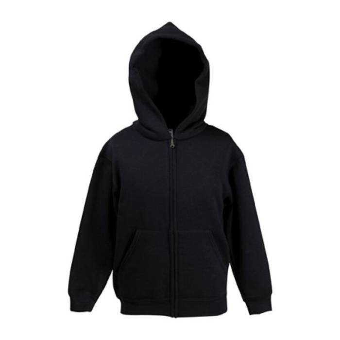 KIDS HOODED SWEAT JACKET - Black<br><small>EA-FN120315</small>