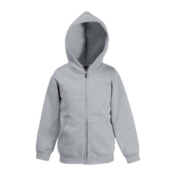 KIDS HOODED SWEAT JACKET - Heather Grey<br><small>EA-FN121503</small>