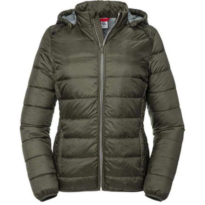 Russell Ladies Hooded Nano Jacket - Dark Olive<br><small>EA-JZ440F.41.4</small>