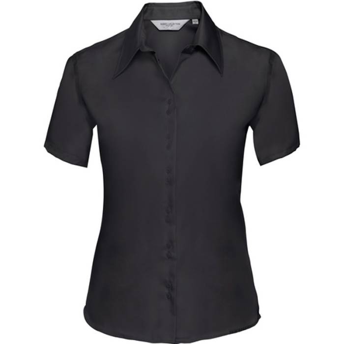 Russell Non-iron ladies blouse short-sleeve - Black<br><small>EA-JZ957F.03.5</small>