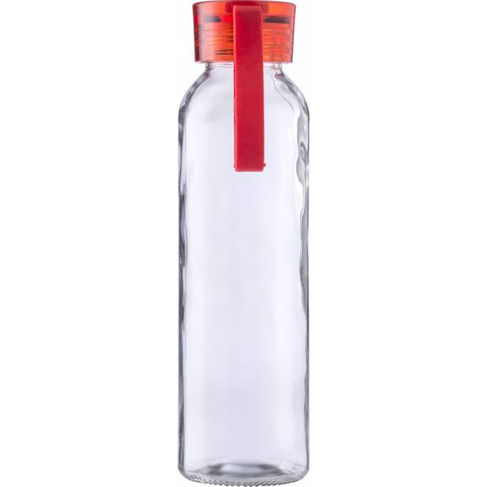 Üveg vizespalack, piros