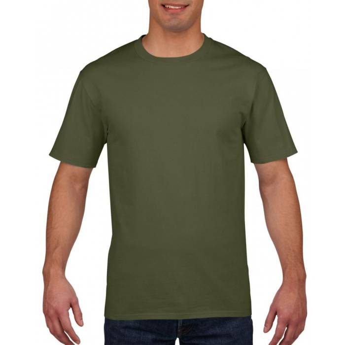 Gildan Premium férfi póló, Military Green, S