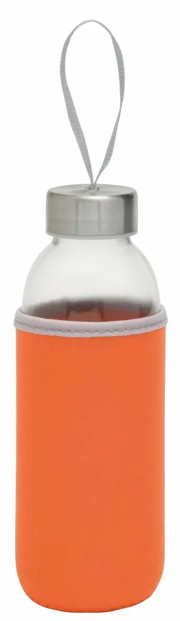 TAKE WELL üvegpalack, kulacs - átlátszó, narancssárga<br><small>IN-56-0304235</small>