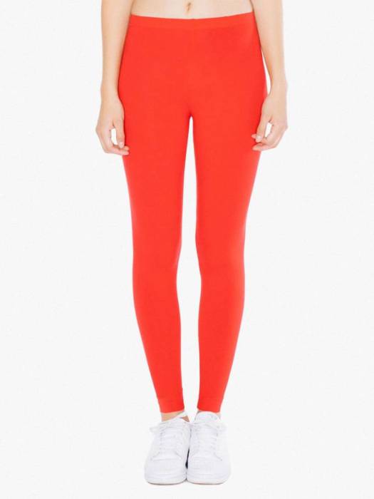 WOMEN`S COTTON SPANDEX JERSEY LEGGING - Red, #BA0C2F<br><small>UT-aa8328re-xs</small>