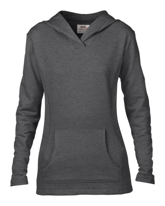 WOMEN’S HOODED FRENCH TERRY - Heather Dark Grey, #3F4444<br><small>UT-anL72500hdg-xl</small>