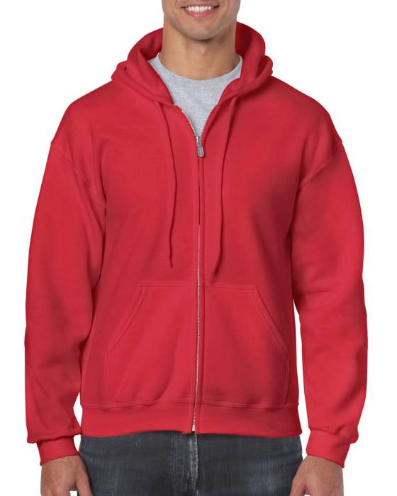 HEAVY BLEND™ ADULT FULL ZIP HOODED SWEATSHIRT - Red, #B1302A<br><small>UT-gi18600re-m</small>