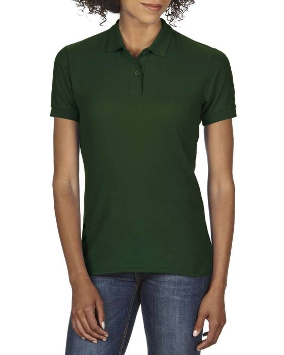DRYBLEND® LADIES` DOUBLE PIQUÉ POLO - Forest Green, #273B33<br><small>UT-giL75800fo-s</small>