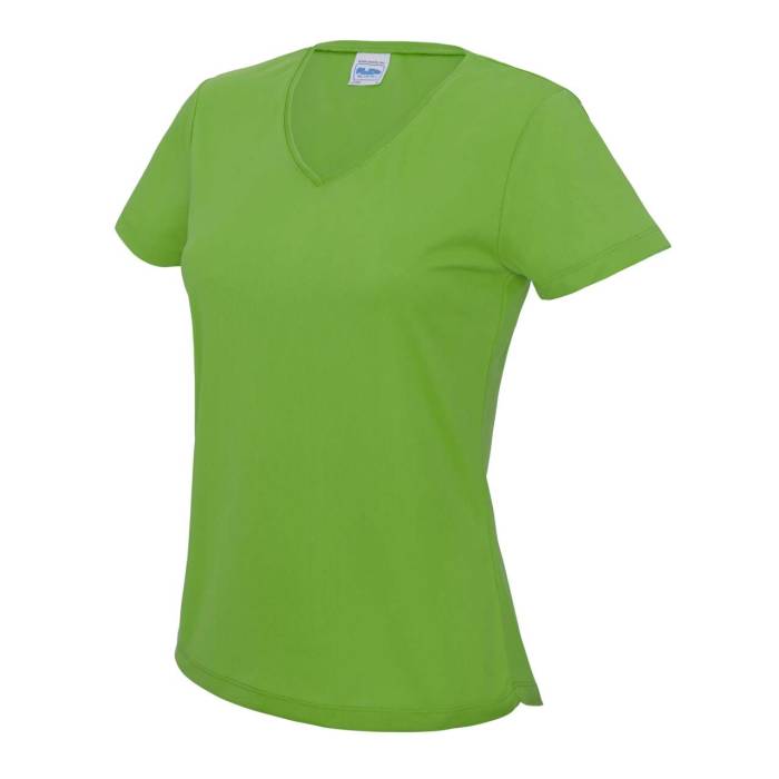 V NECK WOMEN`S COOL T - Lime Green, #75FF00<br><small>UT-jc006lig-m</small>