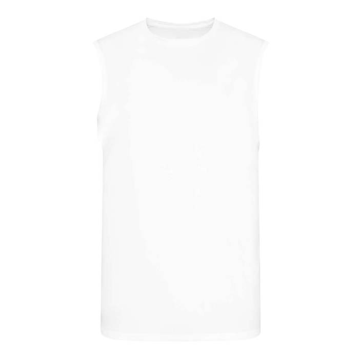 MENS COOL SMOOTH SPORTS VEST - Arctic White, #FFFFFF<br><small>UT-jc022awh-2xl</small>