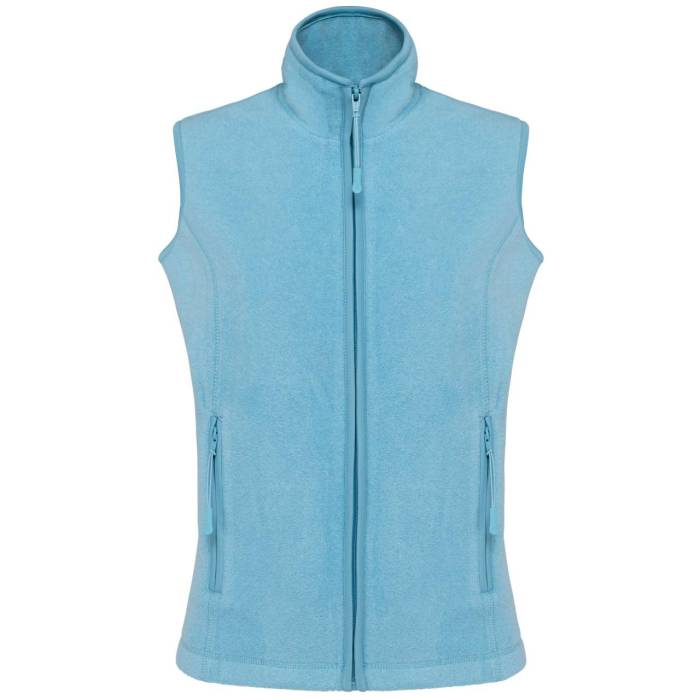 MELODIE - LADIES` MICROFLEECE GILET - Cloudy Blue Heather, #569EAC<br><small>UT-ka906cbh-3xl</small>