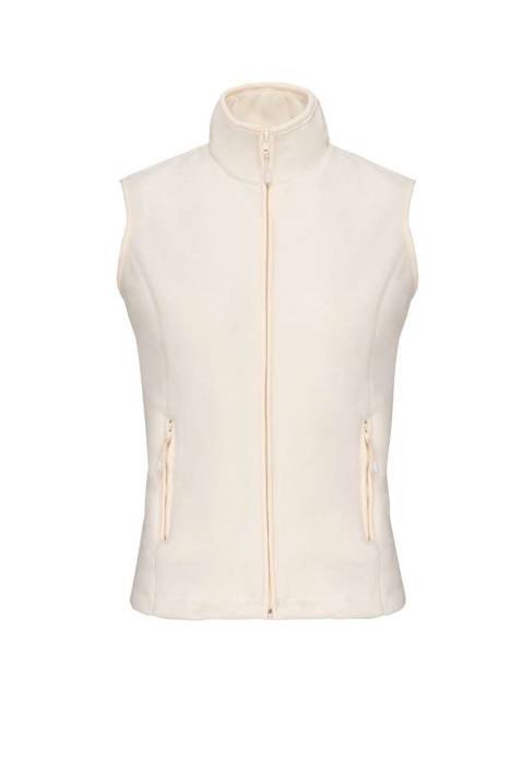 MELODIE - LADIES` MICROFLEECE GILET - Natural, #E0DED8<br><small>UT-ka906na-m</small>