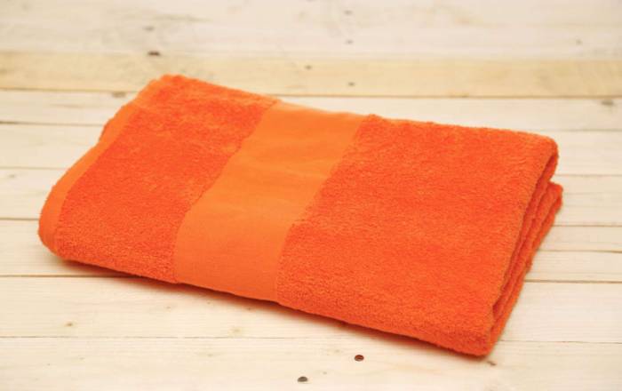 OLIMA BASIC TOWEL - Orange, #EF6527<br><small>UT-ol360or-30x50</small>