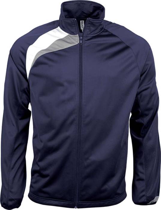 UNISEX TRACKSUIT TOP - Sporty Navy/White/Storm Grey, #00246C/#ffffff/#736F71<br><small>UT-pa306snv/wh/sg-xl</small>