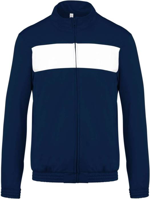 ADULT TRACKSUIT TOP - Sporty Navy/White, #253746/#FFFFFF<br><small>UT-pa347snv/wh-4xl</small>