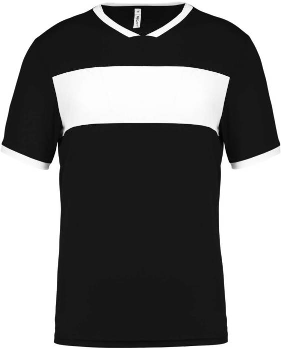 ADULTS` SHORT-SLEEVED JERSEY - Black/White, #000000/#FFFFFF<br><small>UT-pa4000bl/wh-l</small>
