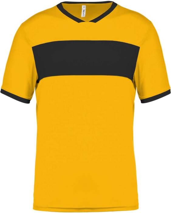 ADULTS` SHORT-SLEEVED JERSEY - Sporty Yellow/Black, #FFCF1C/#000000<br><small>UT-pa4000sye/bl-m</small>