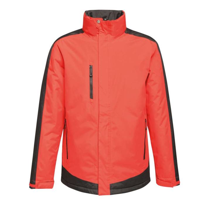 CONTRAST INSULATED JACKET - Classic Red/Black, #C31623/#000000<br><small>UT-retra312cre/bl-4xl</small>
