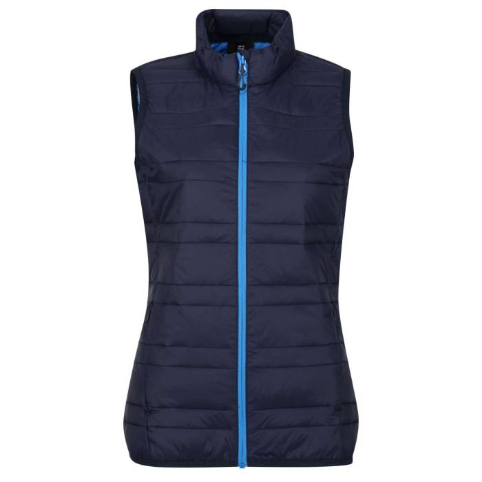 WOMEN`S FIREDOWN DOWN-TOUCH INSULATED BODYWARMER - Navy/French Blue, #131B38/#0072B5<br><small>UT-retra857nv/fbl-l</small>