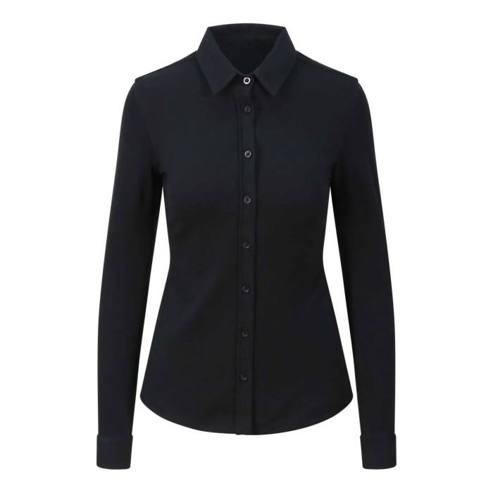 ANNA KNITTED SHIRT - Black, #000000<br><small>UT-sd047bl-l</small>