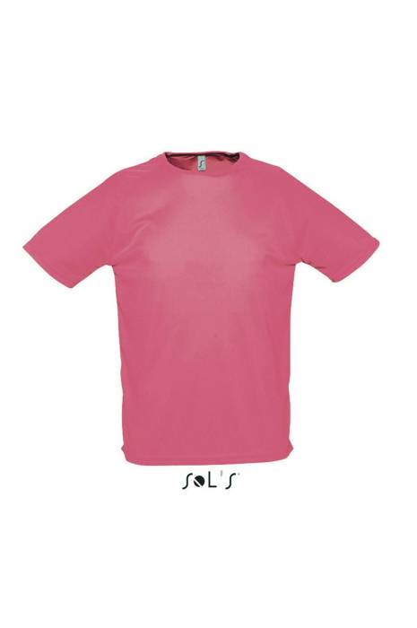 SOL`S SPORTY - RAGLAN SLEEVED T-SHIRT - Neon Coral, #F15C6E<br><small>UT-so11939nec-xs</small>
