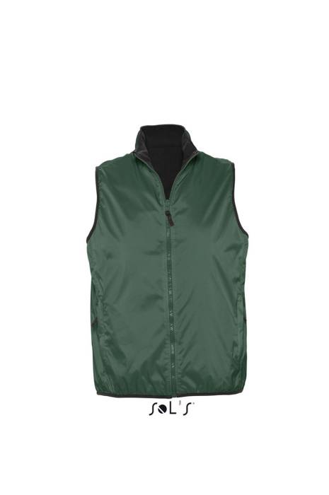 SOL`S WINNER - UNISEX CONTRASTED REVERSIBLE BODYWARMER - Forest Green, #565B37<br><small>UT-so44001fo-l</small>