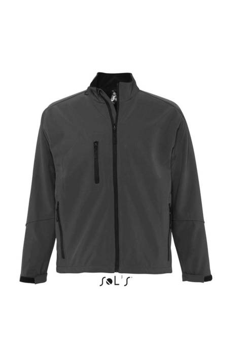 SOL`S RELAX - MEN`S SOFTSHELL ZIPPED JACKET - Charcoal Grey, #1D1C29<br><small>UT-so46600ch-s</small>