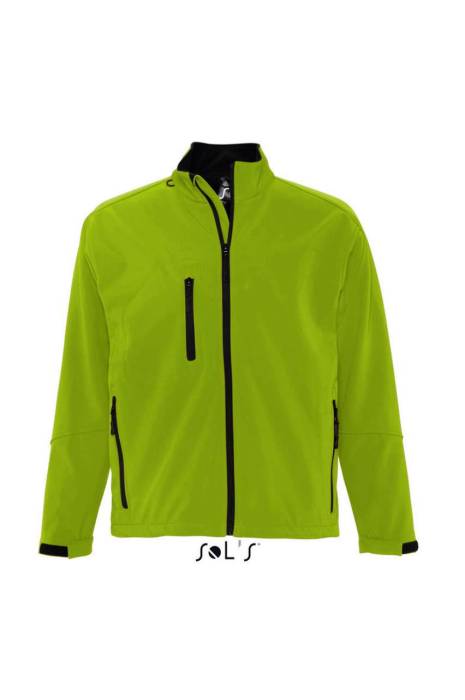 SOL`S RELAX - MEN`S SOFTSHELL ZIPPED JACKET - Green Absinthe, #76AB2A<br><small>UT-so46600gab-s</small>