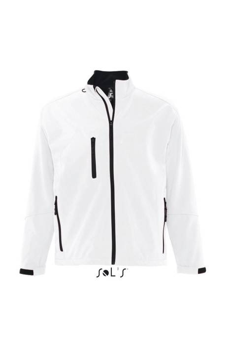 SOL`S RELAX - MEN`S SOFTSHELL ZIPPED JACKET - White, #FFFFFF<br><small>UT-so46600wh-2xl</small>