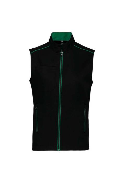 MEN`S DAYTODAY GILET - Black/Silver, #000000/#AEA8A5<br><small>UT-wk6148bl/si-s</small>