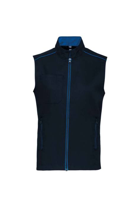 MEN`S DAYTODAY GILET - Navy/Silver, #021E2F/#AEA8A5<br><small>UT-wk6148nv/si-m</small>