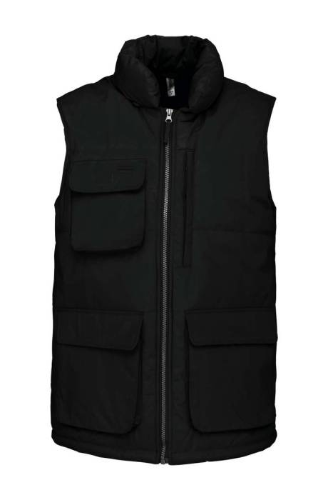 QUILTED BODYWARMER - Black, #000000<br><small>UT-wk615bl-3xl</small>