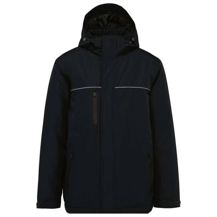 UNISEX HOODED PERFORMANCE PARKA - Black, #000000<br><small>UT-wk650bl-xs</small>