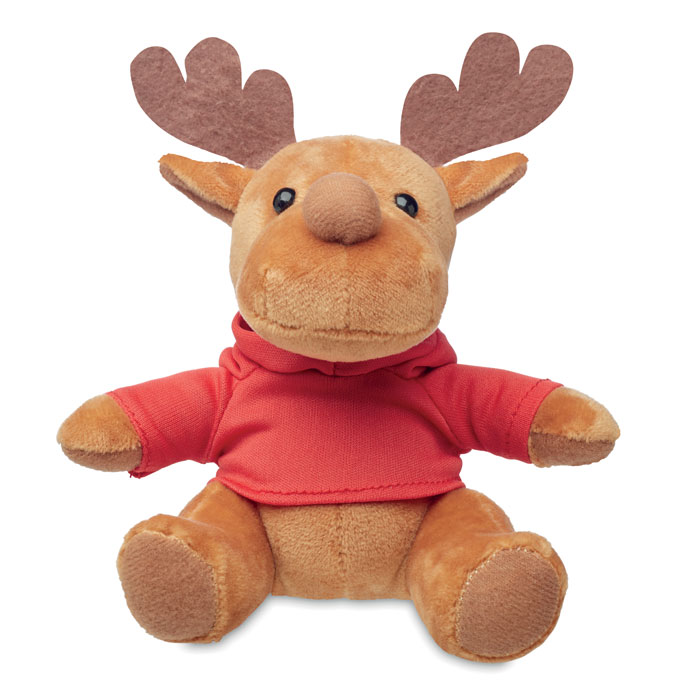 Rudolph plüss rénszarvas kapucnival - piros<br><small>MI-CX1469-05</small>