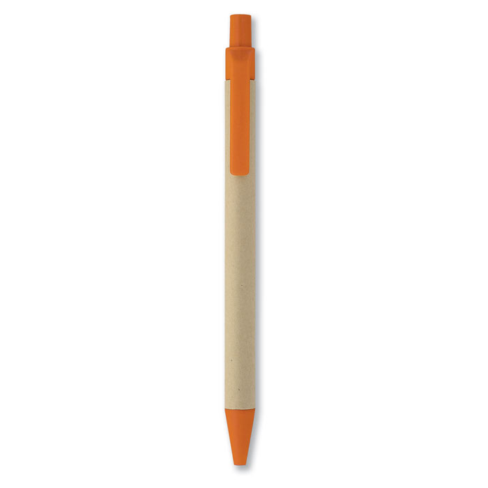 Cartoon papír/kukorica pla golyóstoll - narancssárga<br><small>MI-IT3780-10</small>