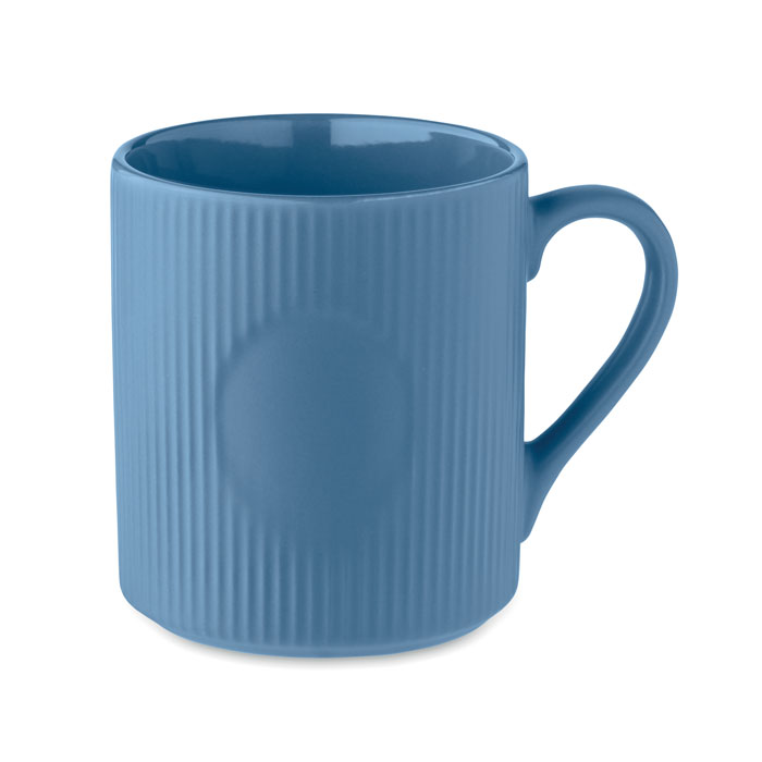 Ribmug bordázott kerámia bögre 340 ml - kék<br><small>MI-MO2397-04</small>