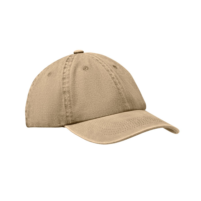 Beau 6 paneles baseball sapka 265 g - Khaki<br><small>MI-MO2542-39</small>