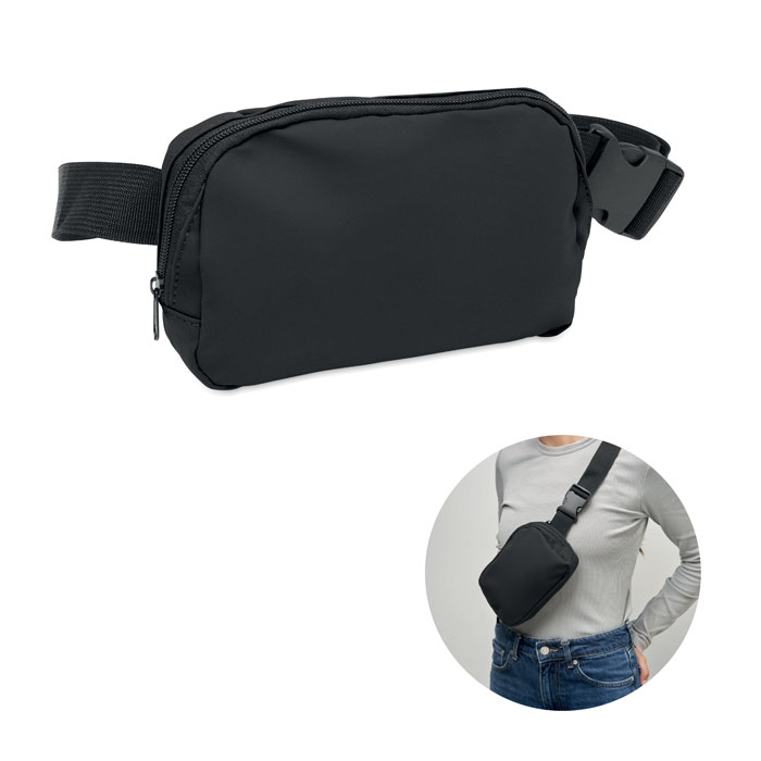 Korovin waist 210d poliészter övtáska - fekete<br><small>MI-MO2683-03</small>