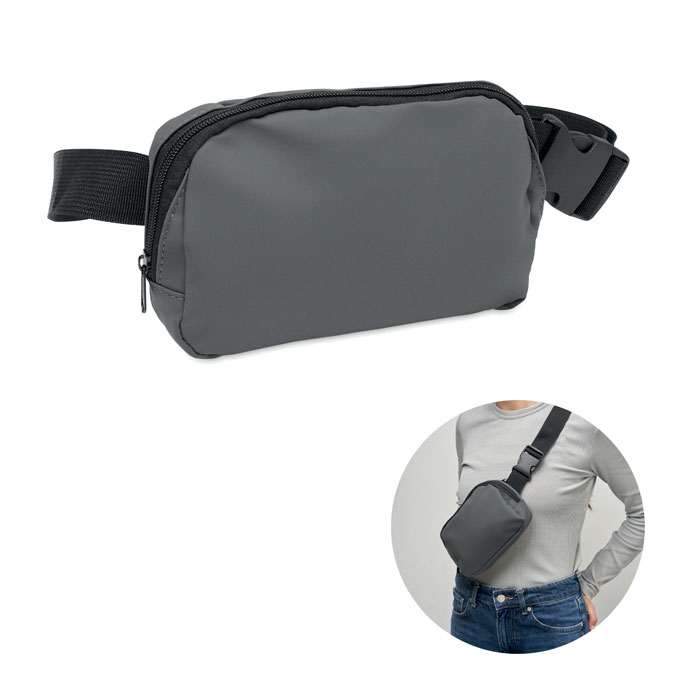 Korovin waist 210d poliészter övtáska - kőszürke<br><small>MI-MO2683-15</small>