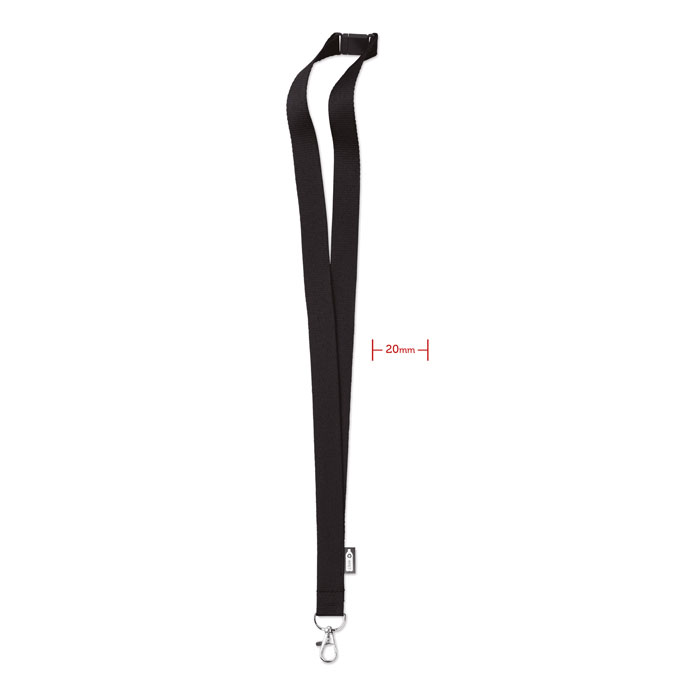 Lany rpet rpet nyakpánt, 20 mm széles - fekete<br><small>MI-MO6100-03</small>