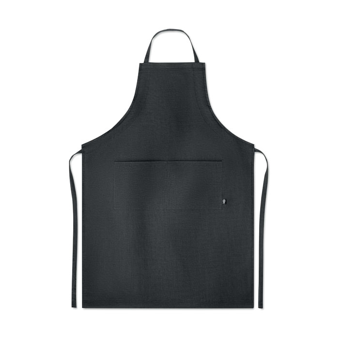 Naima apron kenderszövet állítható kötény - fekete<br><small>MI-MO6164-03</small>