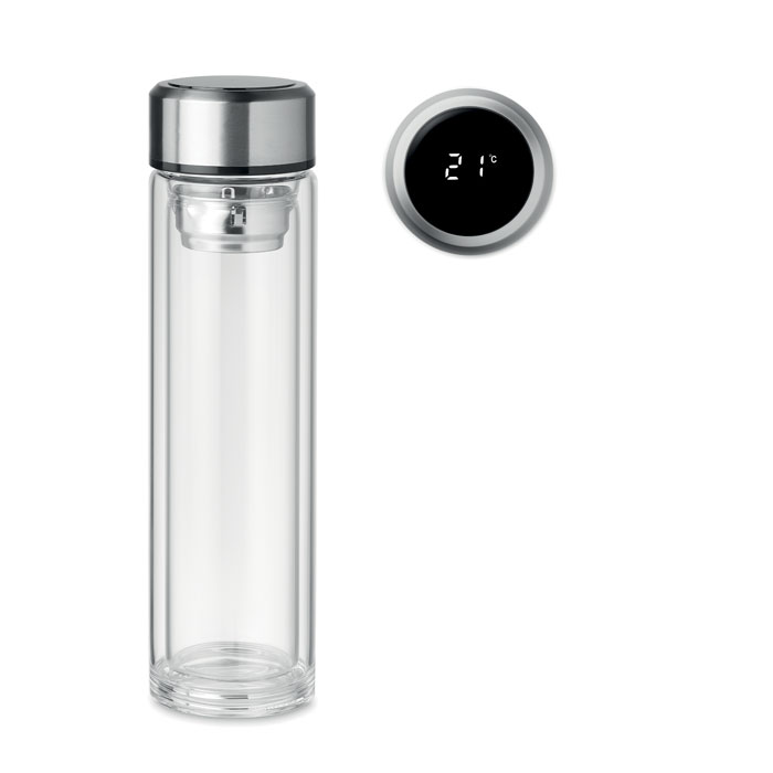 Pole glass palack led érintős hőmérővel