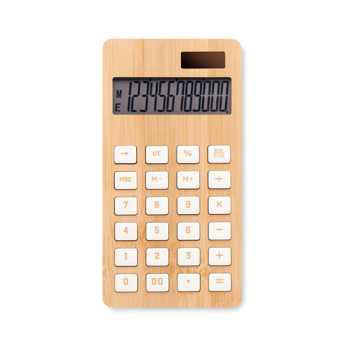 Calcubim 12 jegyű bambusz számológép