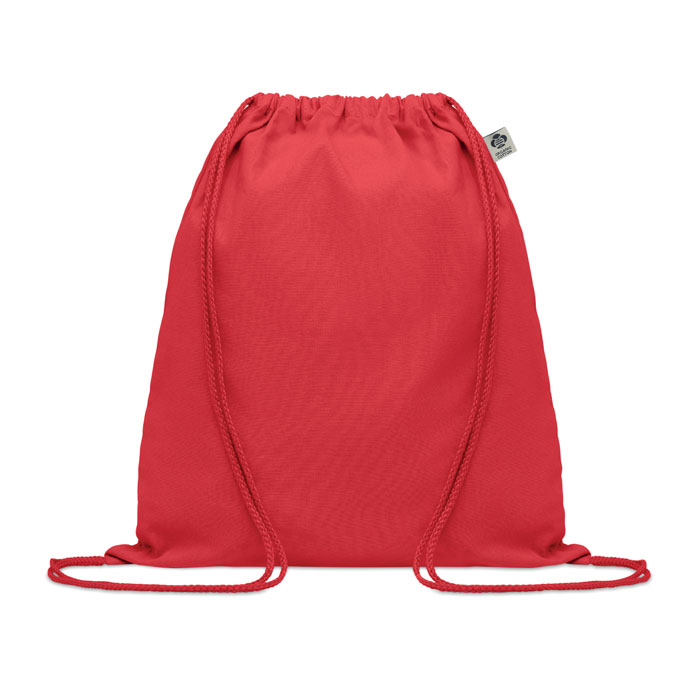 Yuki colour biopamut húzózsinóros táska - piros<br><small>MI-MO6355-05</small>